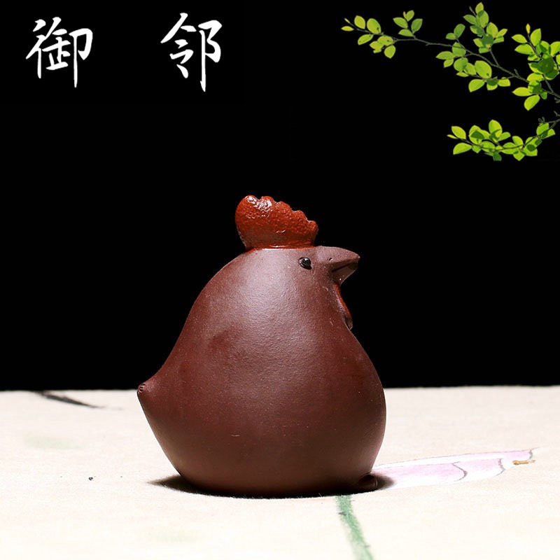 Treasure taste tea pet furnishing articles cartoon can keep pure manual sexy Chinese zodiac pet chicken individuality creative tea accidentally