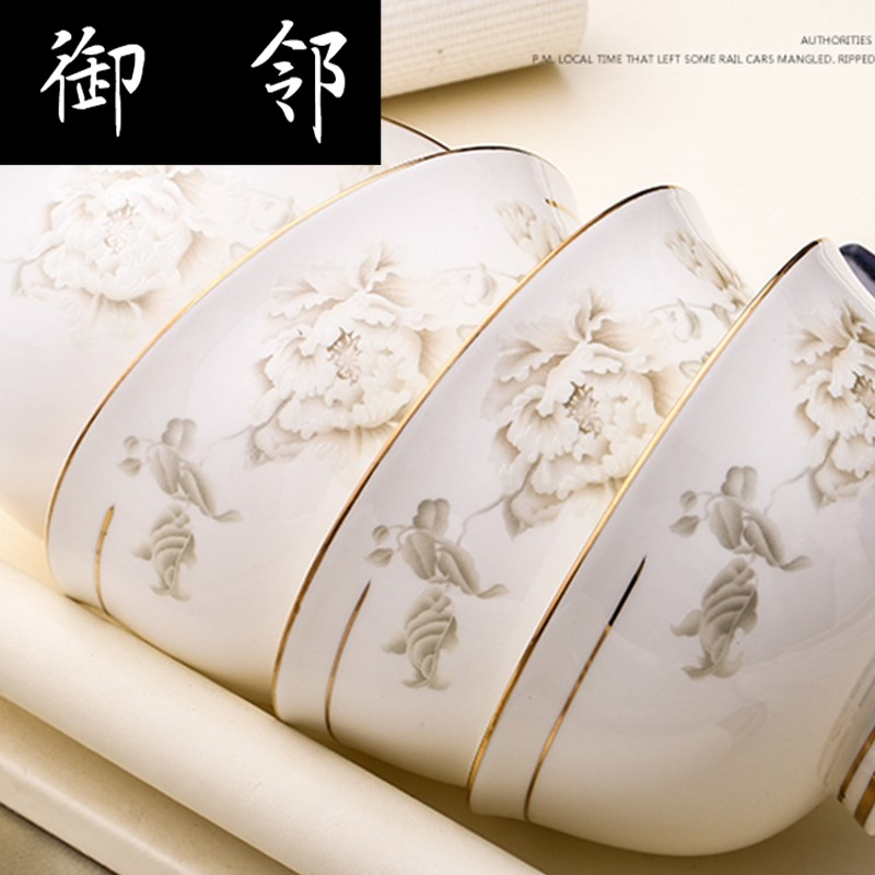 Propagated 60 first bowl of jingdezhen ceramic plates suit glair ipads porcelain tableware to my wife