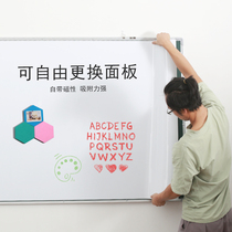 Yueze magnetic soft blackboard writing whiteboard teaching training Office conference home Creative graffiti magnetic adsorption environmental protection dust-free clean refrigerator door stickers message note board can be customized