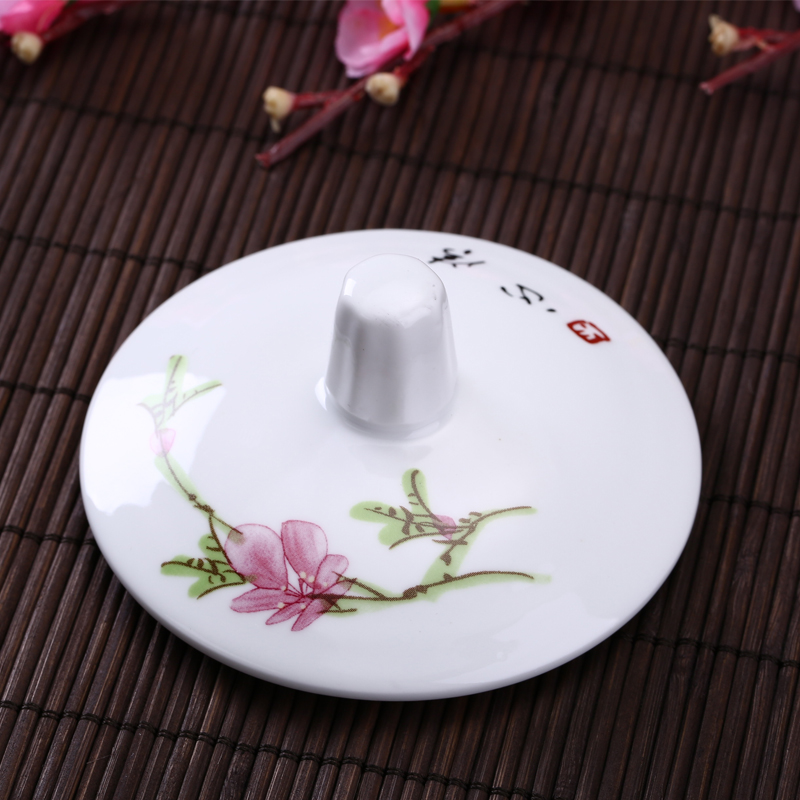 Back at jingdezhen ceramic cups with cover glass creative ceramic cup cup office meeting