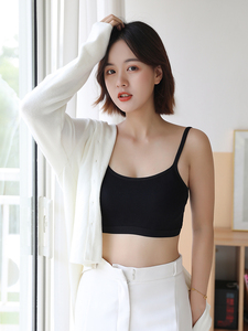 拍三件19.9元少女无钢圈内衣薄款美背一体式吊带抹胸背心文胸LG90