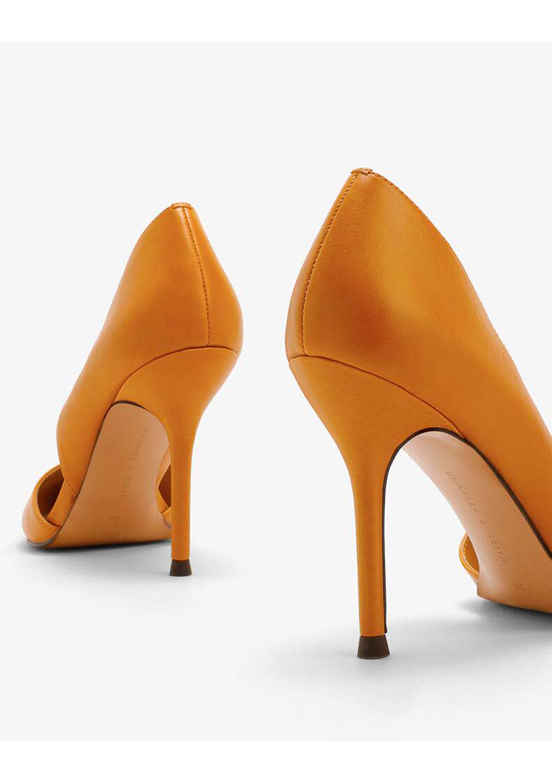 charles&keith单鞋女ck1-60280130欧美风尖头细高跟奥赛鞋降价50.