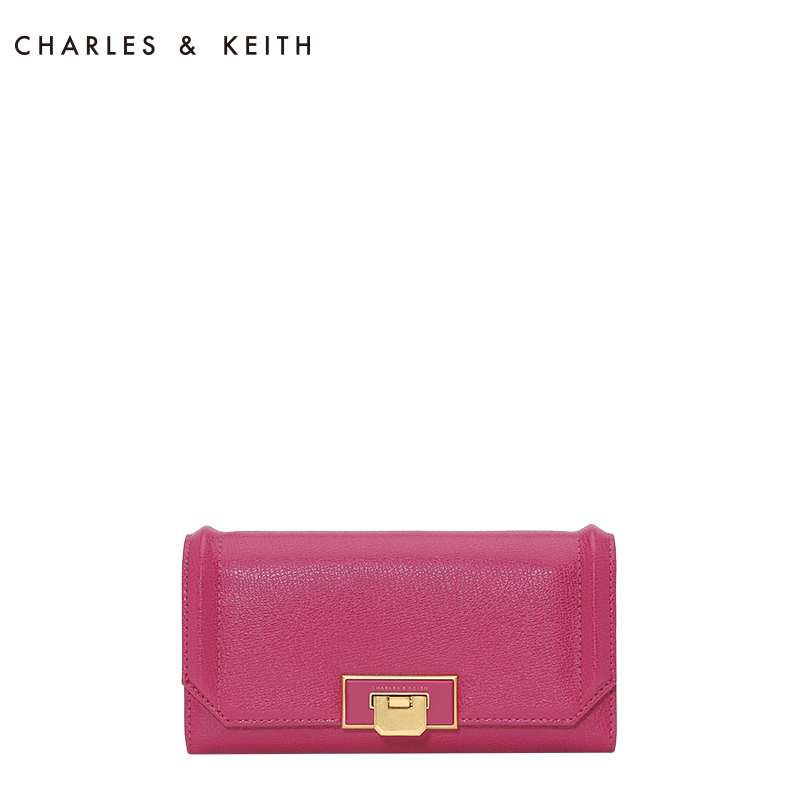 CHARLES&KEITH 长款钱包 CK2-10770029 女包 搭扣钱包卡包产品展示图5