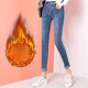 Spring denim trousers new Korean high elastic waist jeans women's tight pencil pants feet long pants Spring denim trousers new Korean high elastic waist jeans women's tight pencil pants feet long pants