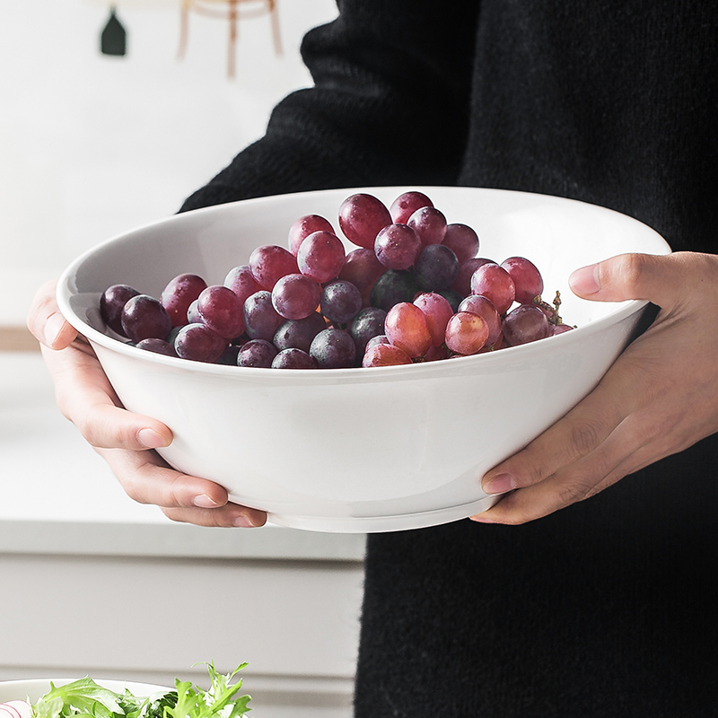 Japanese white ceramic tableware soup bowl rainbow such as bowl mercifully rainbow such always pull rainbow such use creative household with rainbow such as bowl of fruit salad bowl