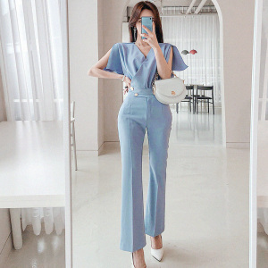 Spring and summer new Korean fashion temperament leisure professional suit elegant two piece set