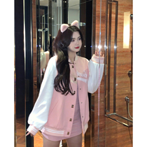 King Grape Slightly Fatter Custom 2022 Springtime Easy Letters Embroidered Baseball Suit Jacket Woman Big Code Fat Mm