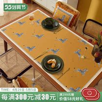 Angus Retro Light Lavish Leather Table Mat Table Mat Waterproof Anti-Burn Table Mat Waterproof Pvc Insulated Table Mat