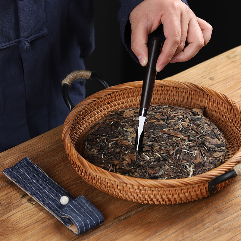 Innovative material hard ceramic knife ChaZhen pry tea cake rosewood tea cake tea safety cone kung fu tea accessories