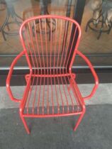 Nordic Wrought iron garden outdoor table and chair set combination three-piece coffee table and chair Balcony coffee table Small round table