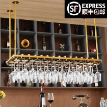 Red Wine Cup Shelf Upside Down Hung Home High Foot Cups Bar Terrace Wine Cabinet Hanging Eurostyle Creative Pendulum Wine Glass Hanger