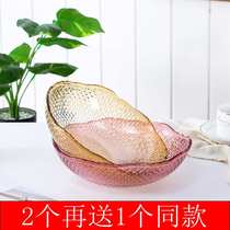 Simple fancy living room household transparent fruit plate ktv plastic bar creative coffee table pot buy two get one free