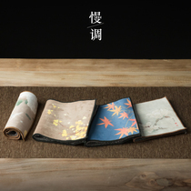 Slow tune Chinese retro tea towel Water absorption Zen tea ceremony spare parts Kung Fu tea thickened velvet tea rag