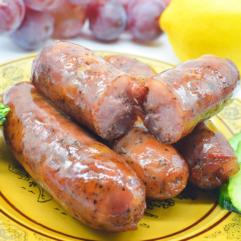 【豪大根】台式黑胡椒香肠正宗台湾风味纯肉烤肠半成品小吃整箱批