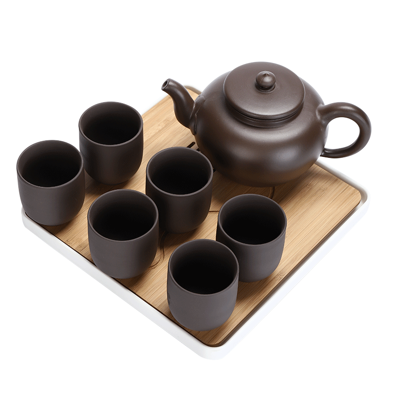 Quality goods are it suit with big filter tank capacity of kung fu tea set a pot of six cups of tea tray with simple and easy