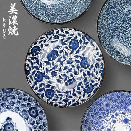 Meinung burn creative Japanese ceramics tableware pasta dishes breakfast home dumplings sushi 8 inches deep dish plate