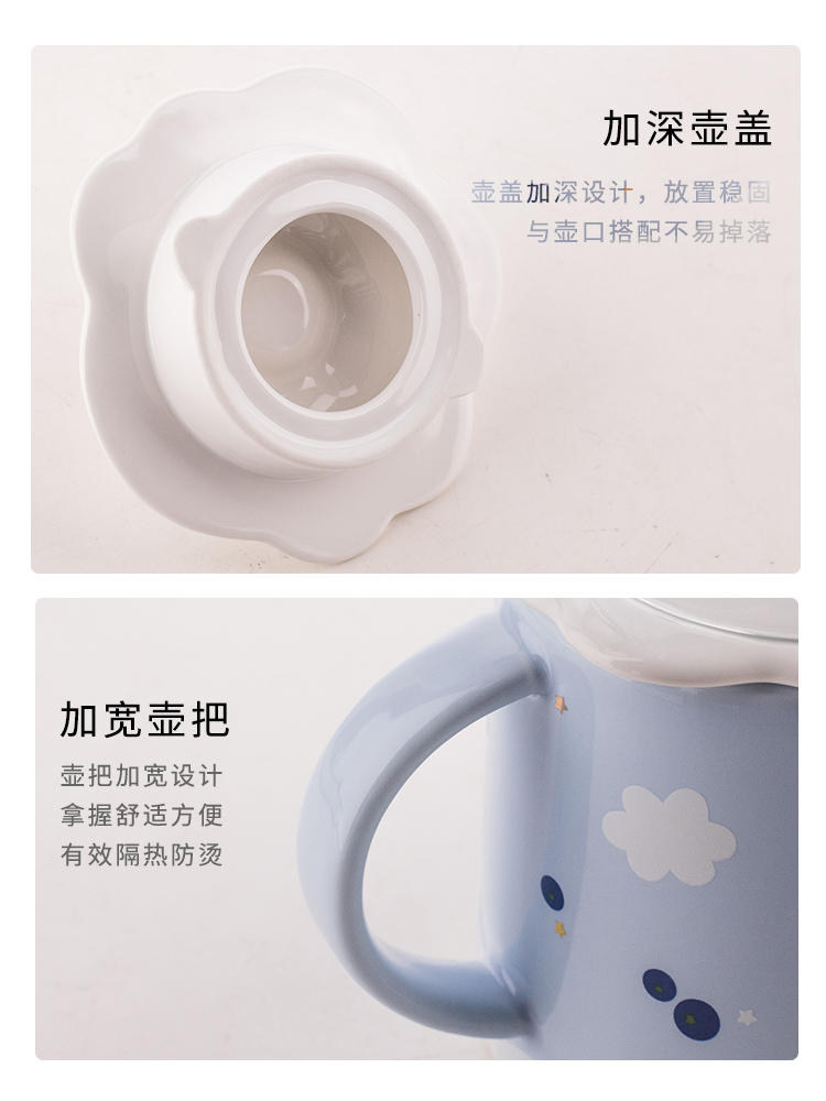 Japanese express suit cold ceramic kettle cup home sitting room heat resisting high temperature resistant to ultimately responds cool water bottle glass teapot