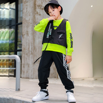 Children acting out of the street dance suit girls jazz dance clothes less children hiphop walk show boy hip-hop clothing wave