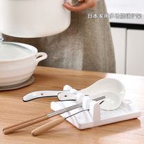 Japanese kitchen countertop shelf pot lid soup spoon spatula spatula holder for household countertop storage drain rack