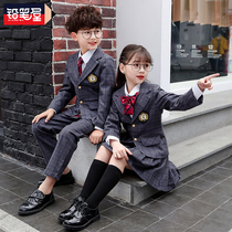 Primary school uniform suit 2020 spring summer suit kindergarten Garden dress childrens class uniform British college style three sets