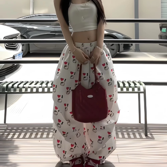 Original SUN11 STUDIO dopamine American casual pants for women's summer white wide-leg pants loose drooping trousers
Original SUN11 STUDIO dopamine American casual pants for women's summer white wide-leg pants loose drooping trousers