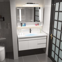 Nordic smart bathroom cabinet combination wash basin washbasin modern simple toilet wash table wall bathroom