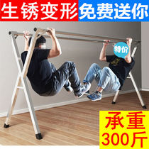 304 stainless steel drying rack Bold thickening cooling drying rack Balcony floor double rod telescopic drying quilt artifact