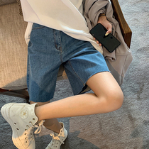 Pregnant Woman Pants Shorts Summer Outside Wearing Thin jeans Spring Summer Little Subwoman Summer anti-walking light 50% Pants Summer Dress