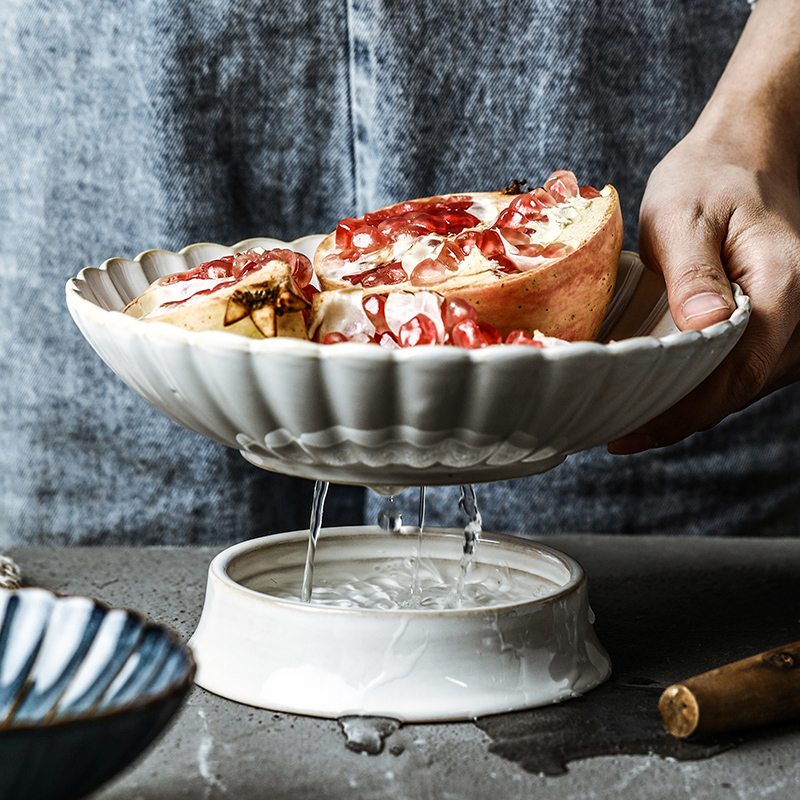 Ceramic household compote of fruit basket snack dumpling dish up with the sitting room is the kitchen the drop drop by tray