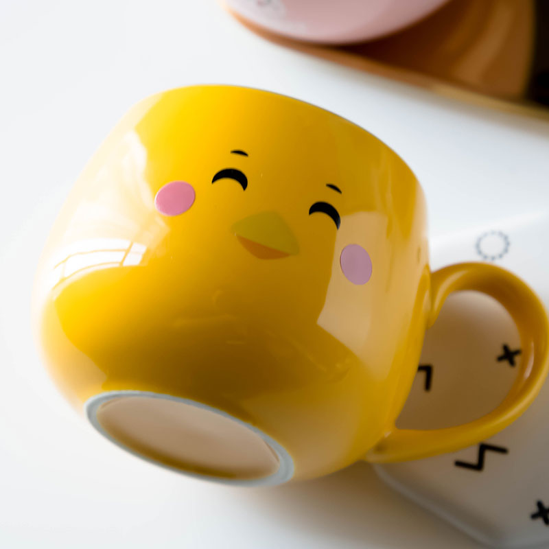 Northern wind, lovely ceramic keller cup children cartoon lovers students creative ultimately responds cup of milk coffee cup