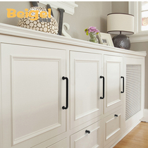 American black wardrobe door handle simple cabinet cabinet door handle drawer black single hole small handle kitchen cabinet handle