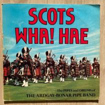 Bagpipe Scotts wha hae pipes vinyl LP
