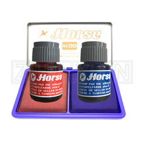 Thai Horse Horse Card NO 00 Bicolor Print Bench Two Colors Financial Seal Print Clay Box Print Table Blue Red