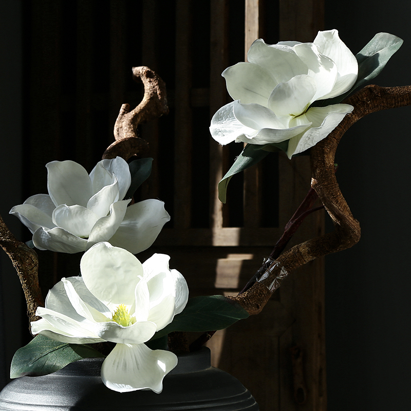 Jingdezhen retro nostalgia ceramic vase furnishing articles simulation flowers sitting room decoration decoration decoration to the hotel ground flower arrangement