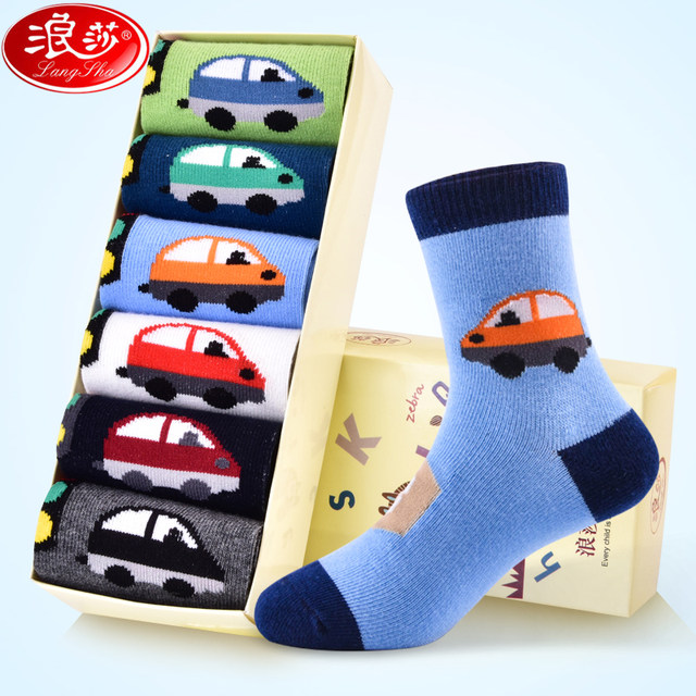 ຖົງຕີນເດັກນ້ອຍ Langsha ພາກຮຽນ spring ແລະດູໃບໄມ້ລົ່ນກາງທໍ່ socks ນັກຮຽນຜູ້ຊາຍຝ້າຍ summer ຕາຫນ່າງຝ້າຍ socks ເດັກນ້ອຍອາຍຸກາງແລະເດັກຍິງພຽງເລັກນ້ອຍ