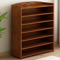 The portal shoe rack bamboo simple household storage room looks good in the multi-layer dust-proof economy-shaped storage magic weapon narrow small shoe cabinet