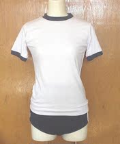 Japanese gymnastics uniform Japanese JK student uniform sportswear with strip set multi-color Foreign Trade original name stickers