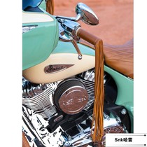 Suitable for Indian Chief Hema retrofitting handlebar black genuine leather flow Su chief master brown horn flow su