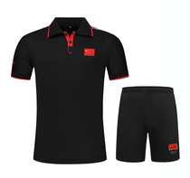 Summer table tennis badminton games referee uniform Short-sleeved T-shirt fight taekwondo athletes national uniform customization