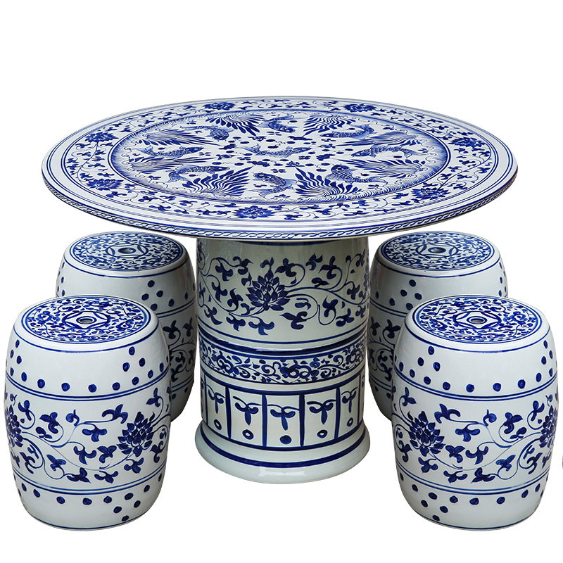 Jingdezhen ceramics archaize ceramic table who suit is suing garden decorative garden balcony garden chairs and tables