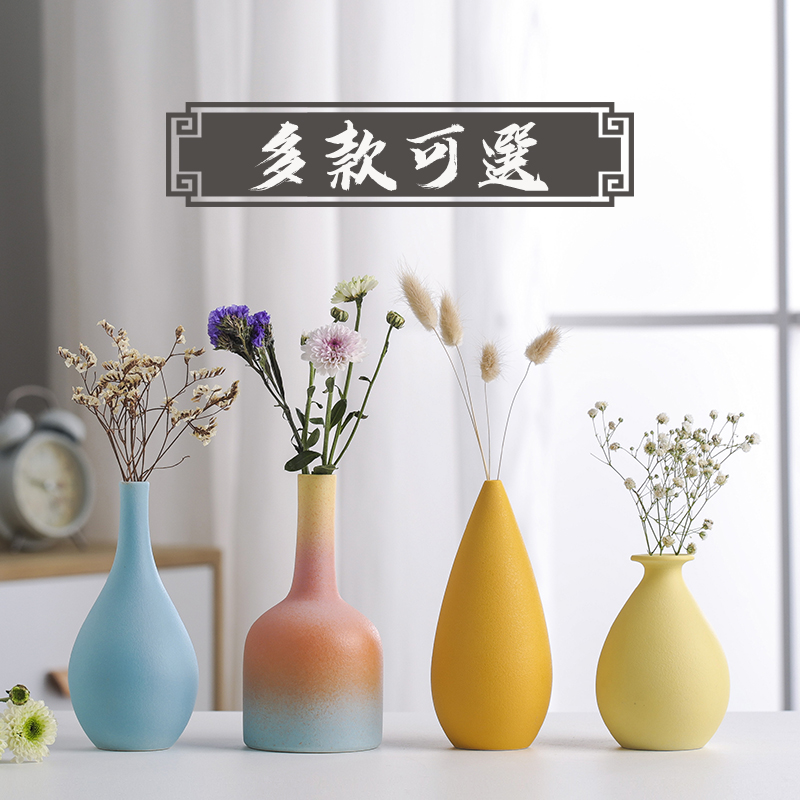 Jingdezhen sitting room of I and contracted creative flower arranging furnishing articles home decoration ceramic dry flower vase floral arrangements