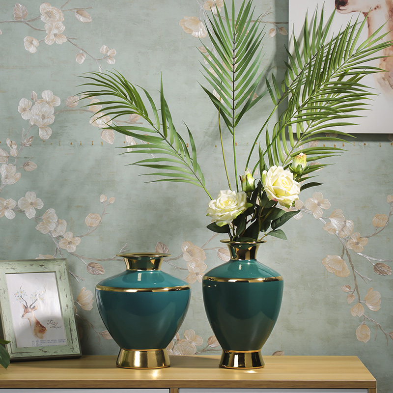 Jingdezhen modern new Chinese vase light key-2 luxury furnishing articles ceramic vase restoring ancient ways is the sitting room porch hotel soft decoration