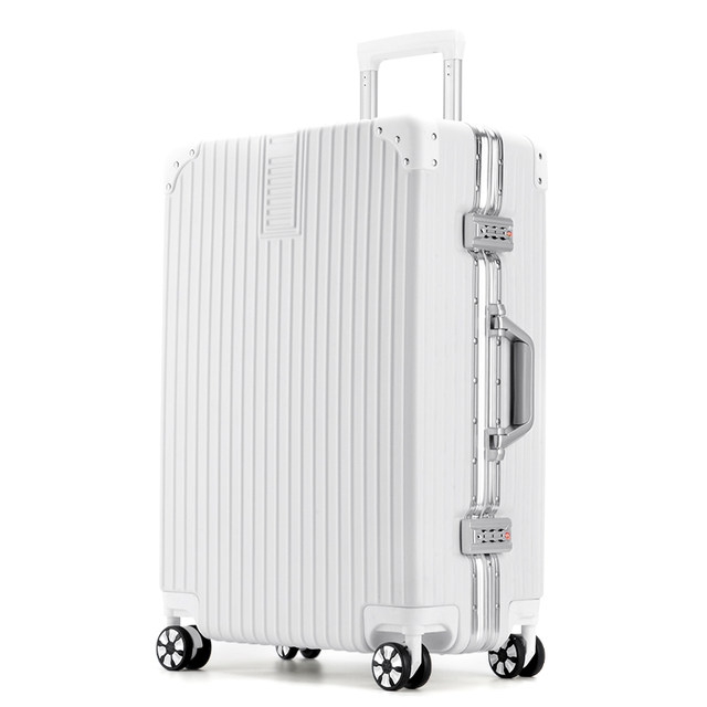 ກອບອາລູມິນຽມ trolley suitcase suitcase universal wheel 20 ນັກຮຽນຊາຍແລະຍິງ 24 ກ່ອງລະຫັດຜ່ານ 28 ນິ້ວ ultra-light ແລະ Portable