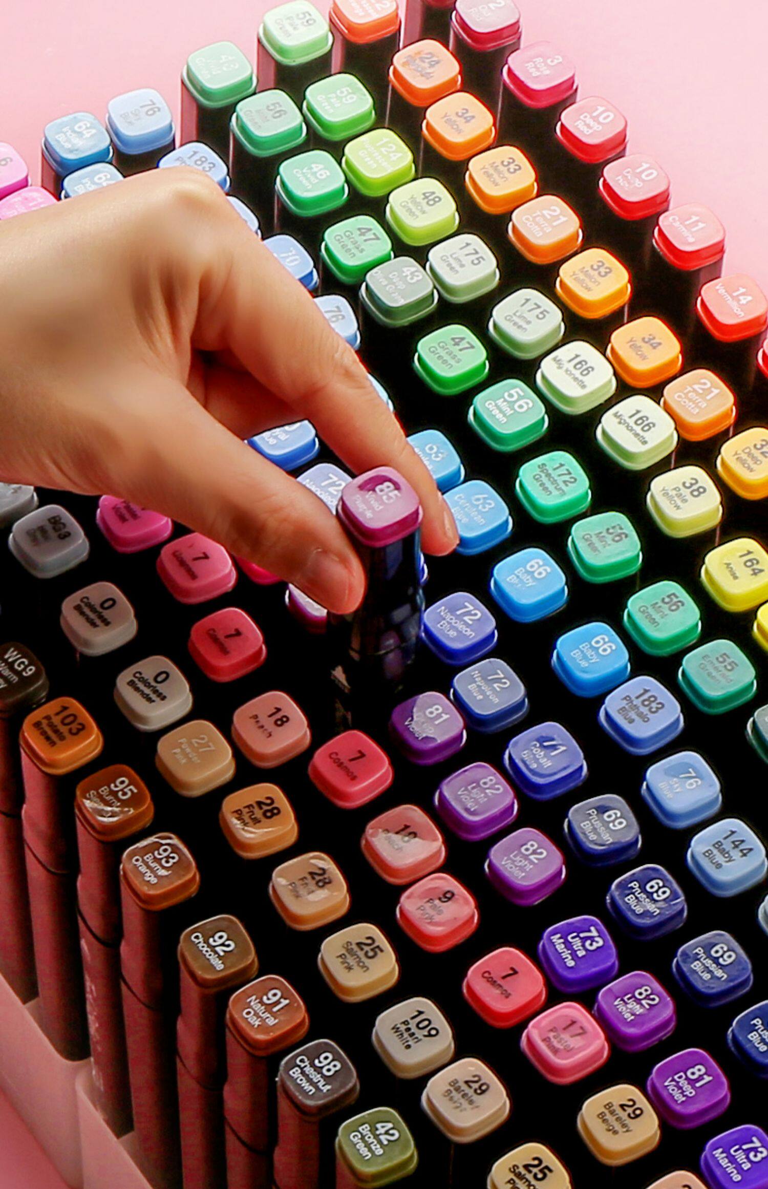 马克笔套装touch正品学生用36色装彩色双头手绘水彩笔小学生初学者