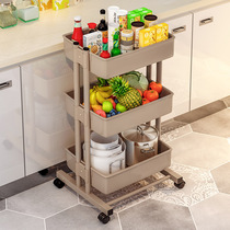 Length 45 width 38 height 78cm shelf kitchen shelf movable pulley storage shelf beauty salon trolley