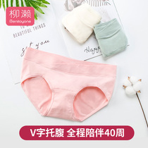Williase low waist pregnant womans underwear female pure cotton crotch early mid-late mid-early thin-free shorts summertime