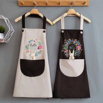 Summer cute cooking female apron home kitchen waterproof and oil-proof Japanese adult work waist fence custom