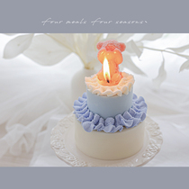 Sicily fourmeals original fragrant lavender candle small crowdwedding birthday party table white companion gift
