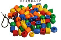 Garden Beaded stringing string 90 shape beaded clearance processing section wooden shape color recognition