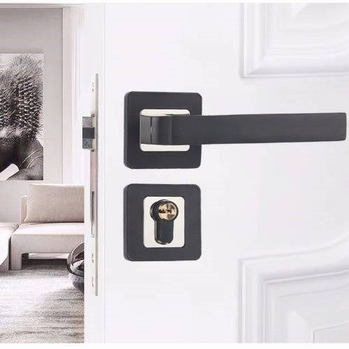 Creative split lock black lock door American hardware bedroom pressure handle thickened lock solid wood door lock package office Creative split lock black lock door American hardware bedroom pressure handle thickened lock solid wood door lock package office